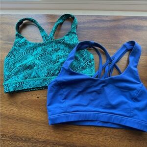 Lot/bundle of 2 Lululemon energy bras
